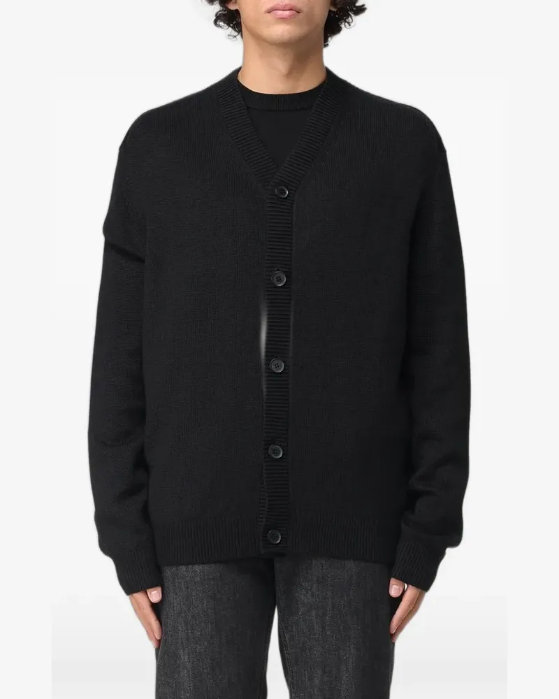 Emporio Armani V-neck cardigan - Schwarz Schwarz