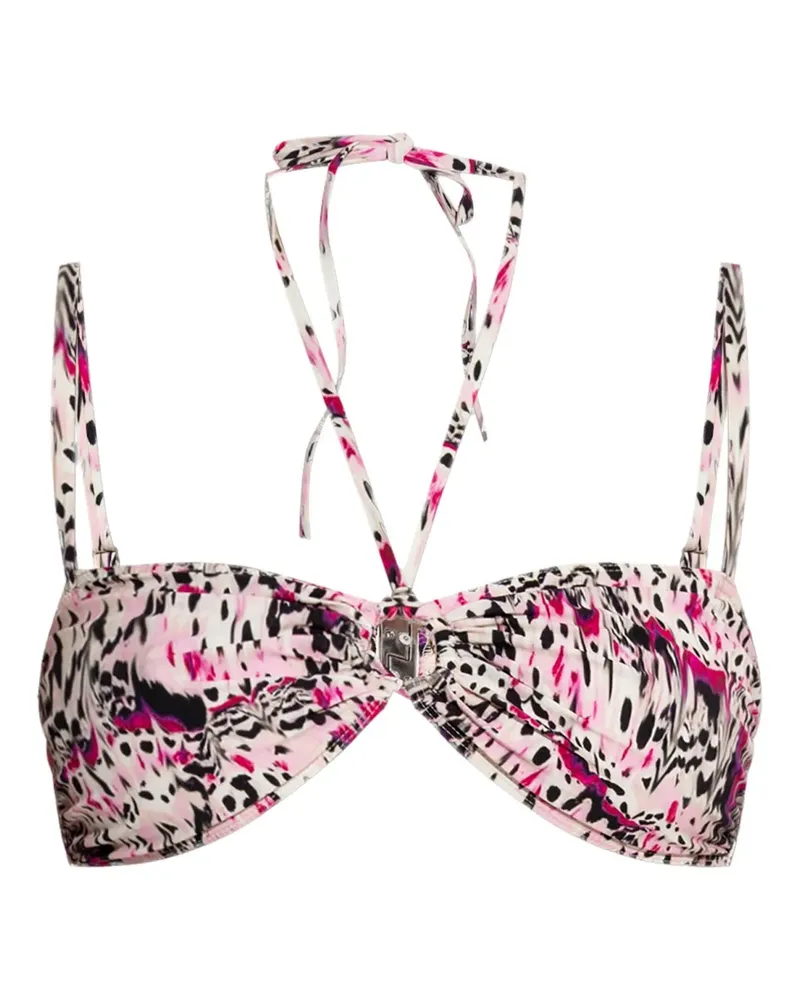 Isabel Marant Bandeau-Bikinioberteil mit Print - Rosa Rosa