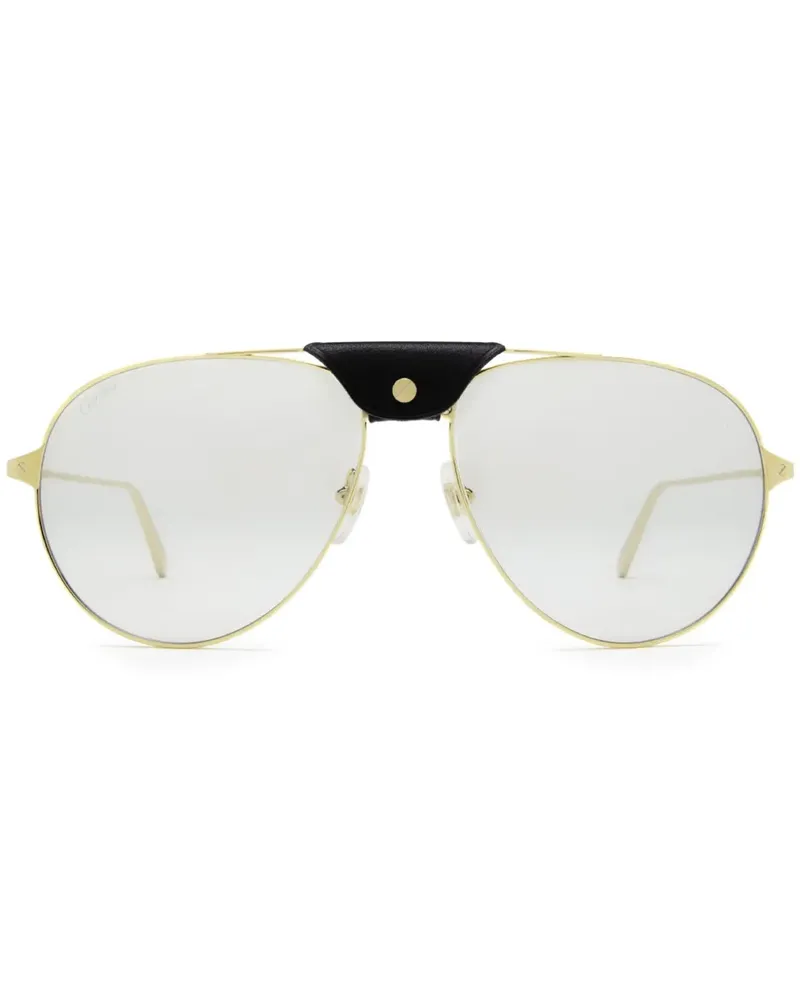 Cartier Santos de Cartier Sonnenbrille - Gold Gold