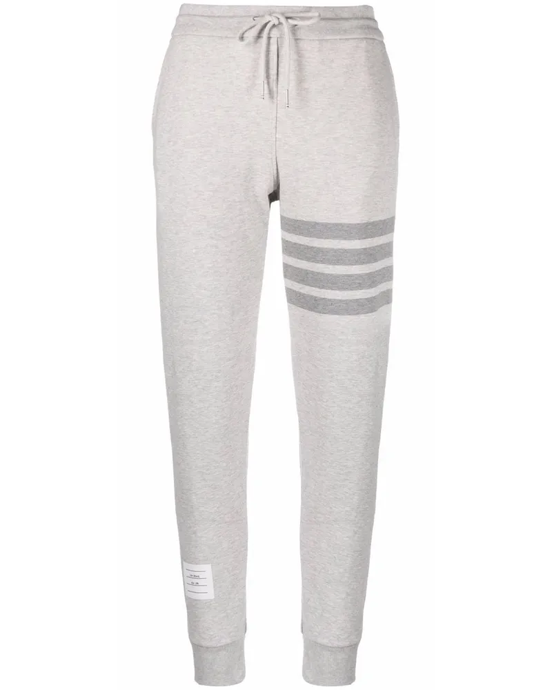 Thom Browne Jogginghose mit Streifen - Grau Grau