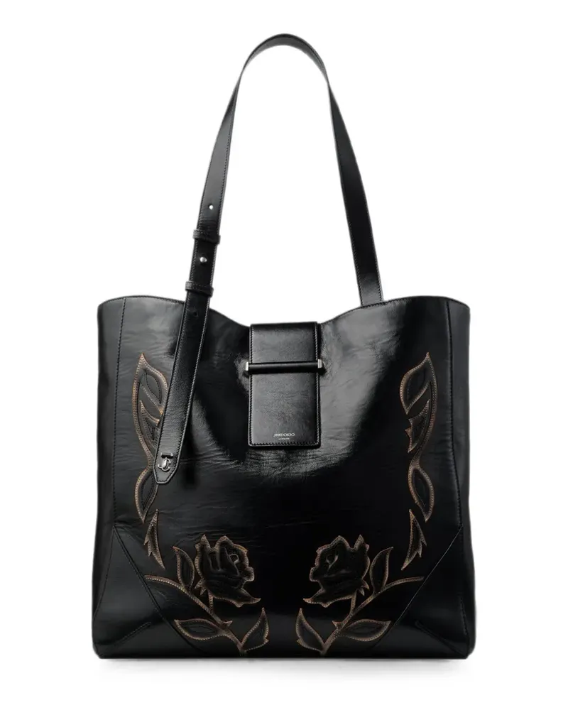 Jimmy Choo Bar Vertical tote medium - Schwarz Schwarz