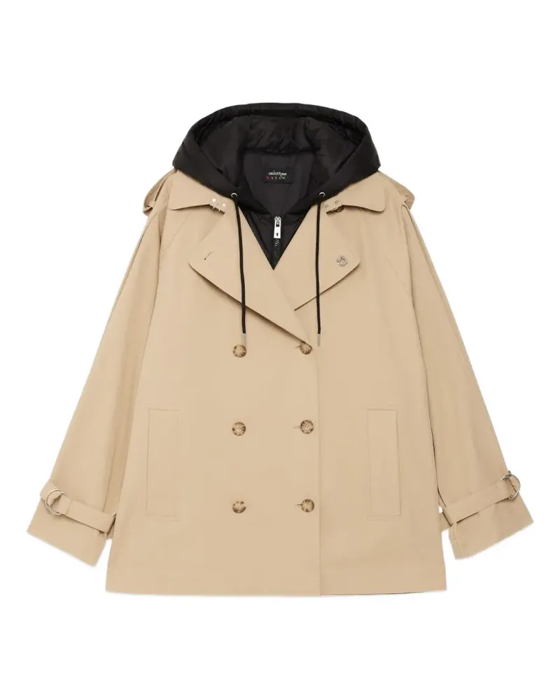 ottod’Ame short hooded trench coat - Schwarz Schwarz