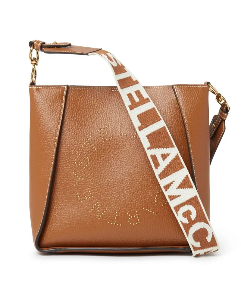 Stella McCartney Schultertasche mit Stella-Logo - Braun Braun