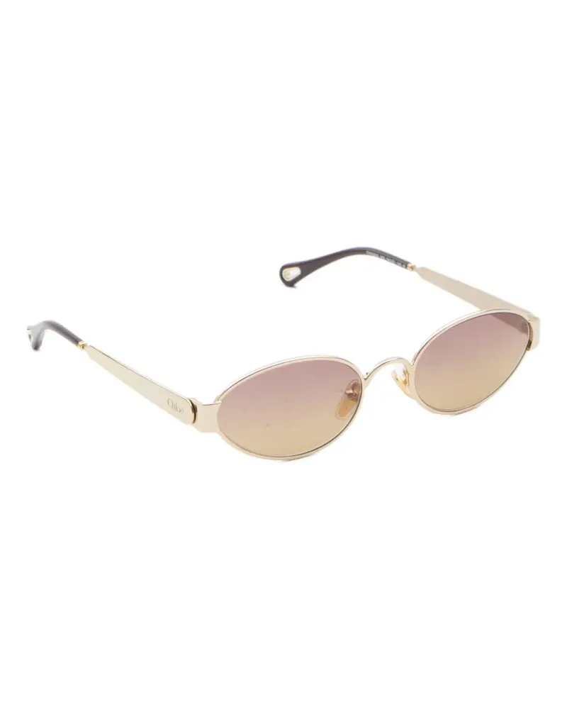 Chloé Holly oval-frame sunglasses - Gold Gold