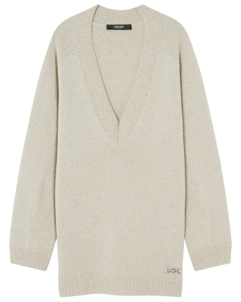 Versace Pullover mit V-Ausschnitt - Nude Nude