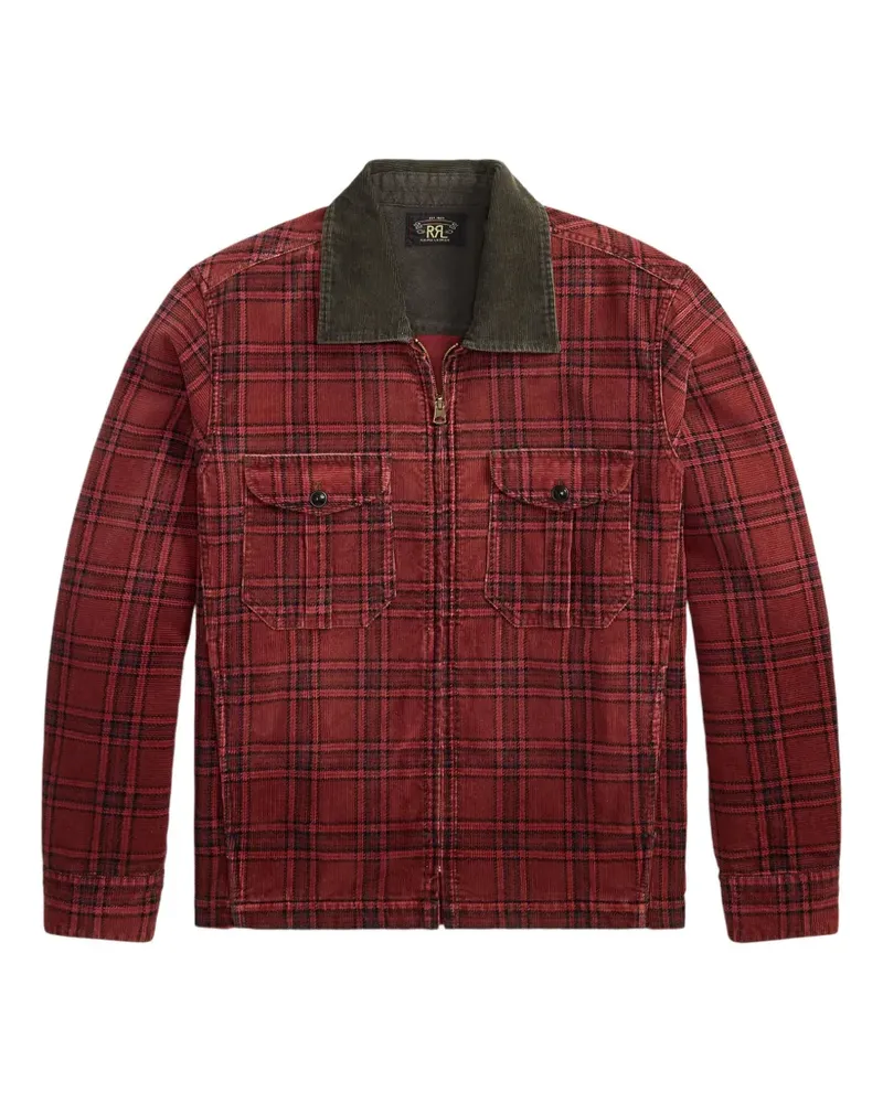 Ralph Lauren Karierte Cordjacke - Rot Rot