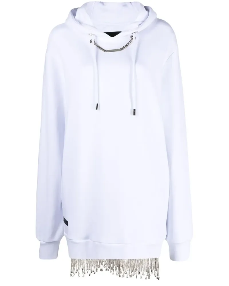 Philipp Plein Kleid mit Kristallen - Weiß Weiß