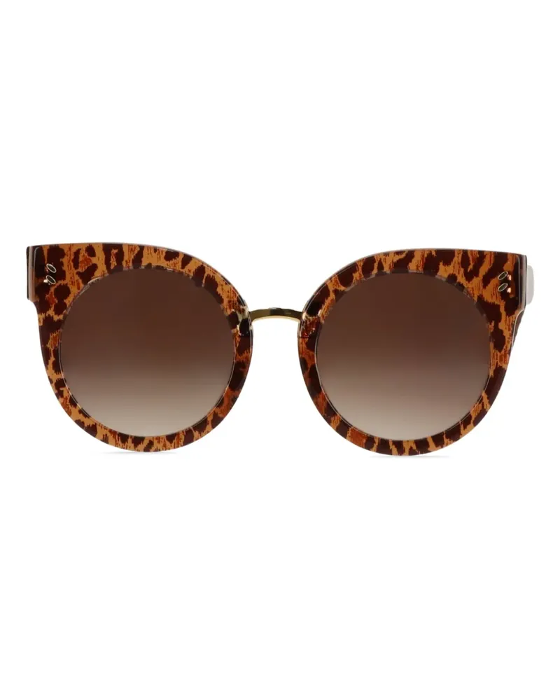 Stella McCartney Sonnenbrille mit Leoparden-Print - Braun Braun