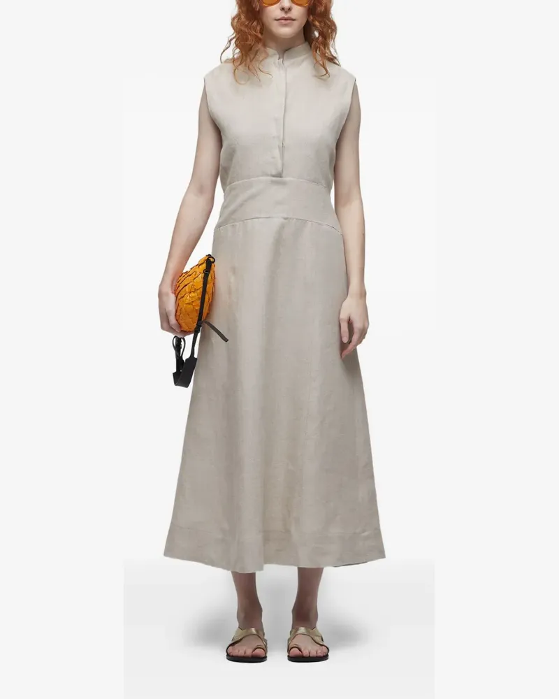 Osklen Ärmelloses Midikleid - Grau Grau
