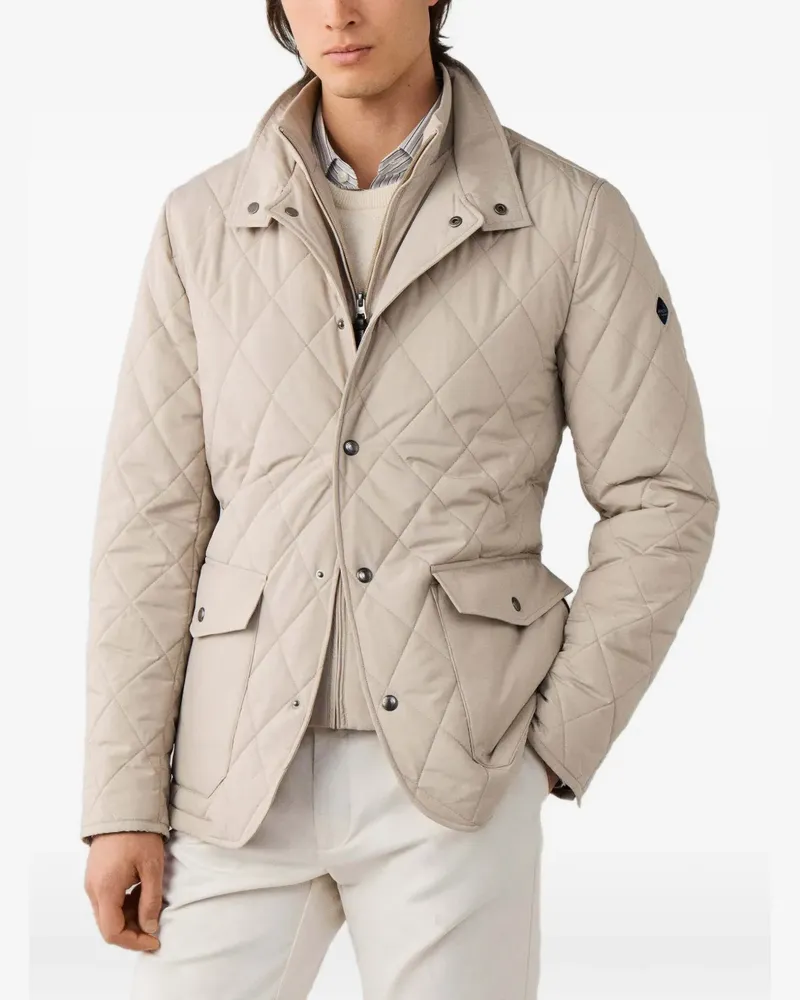 Hackett Gesteppte Paddoc Jacke - Nude Nude