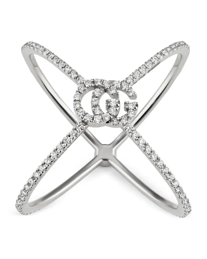 Gucci 18kt Running Weißgoldring - Silber Silber
