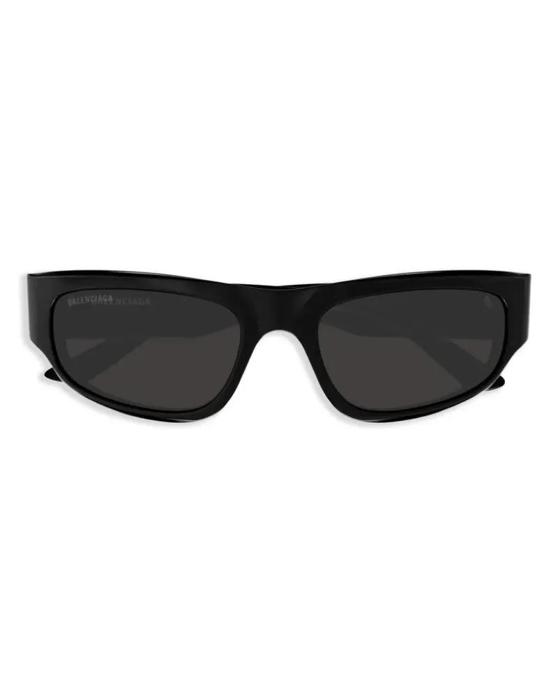 Balenciaga Sonnenbrille mit eckigem Gestell - Schwarz Schwarz