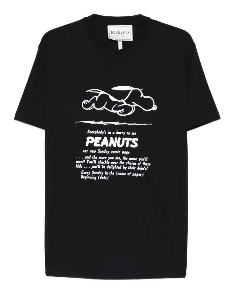Iceberg peanuts print T-shirt - Schwarz Schwarz