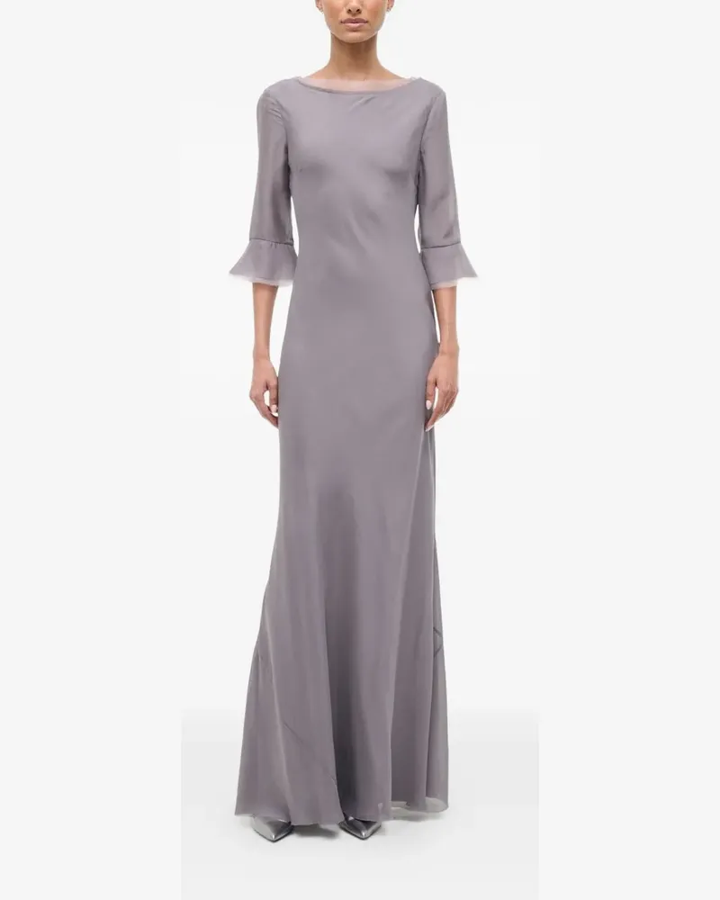 STAUD Marais three-quarter-sleeve maxi dress - Grau Grau