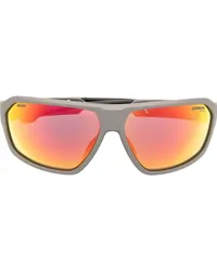 Carrera Sonnenbrille mit Oversized-Gestell Grau