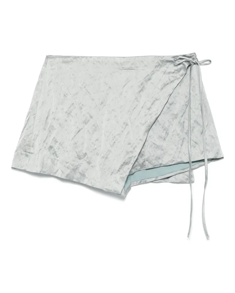 Blumarine Shorts mit Knitteroptik - Grau Grau