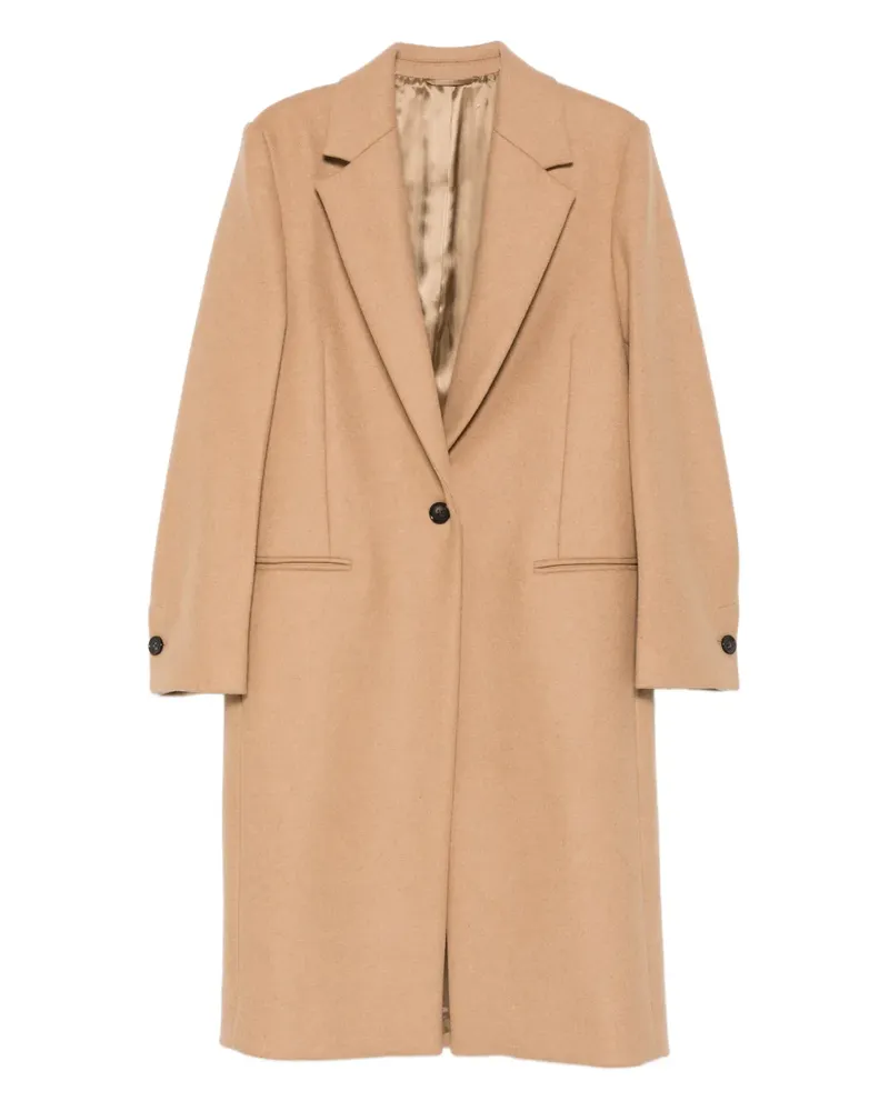 Totême Einreihiger Mantel - Braun Braun