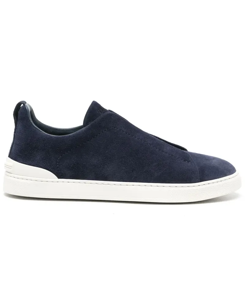 Ermenegildo Zegna Triple Stitch Sneakers aus Wildleder - Blau Blau