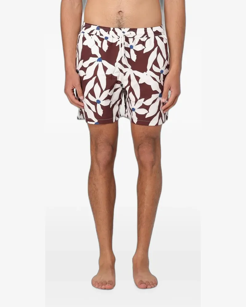 Brooksfield floral-print swimming trunks - Braun Braun