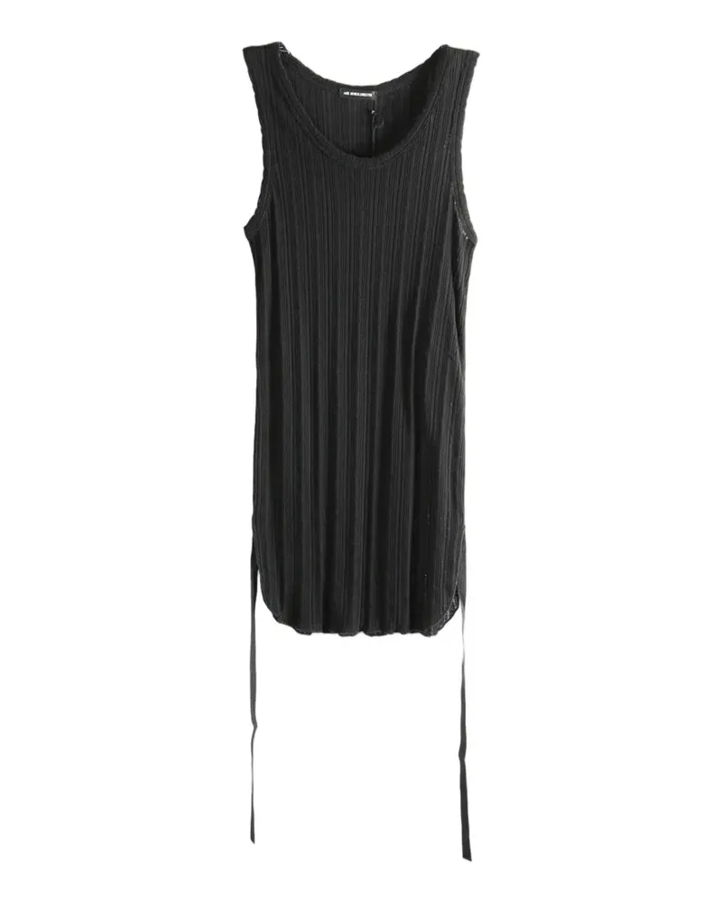 Ann Demeulemeester Mara ribbed side-tie tank top - Schwarz Schwarz