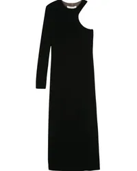 TELA Asymmetrisches Maxikleid Schwarz