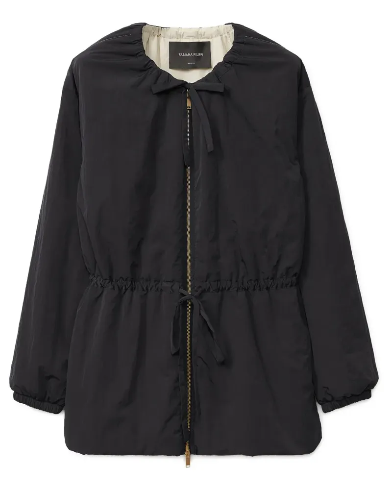 Fabiana Filippi Jacke mit Taillenzug - Schwarz Schwarz