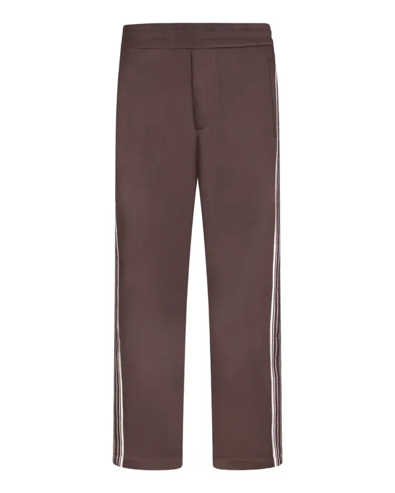 Emporio Armani Jersey-Jogginghose mit Streifen - Braun Braun