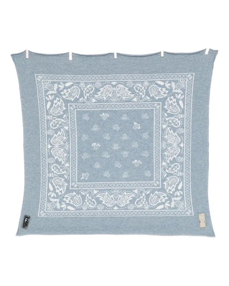 Barrie paisley-print scarf - Blau Blau