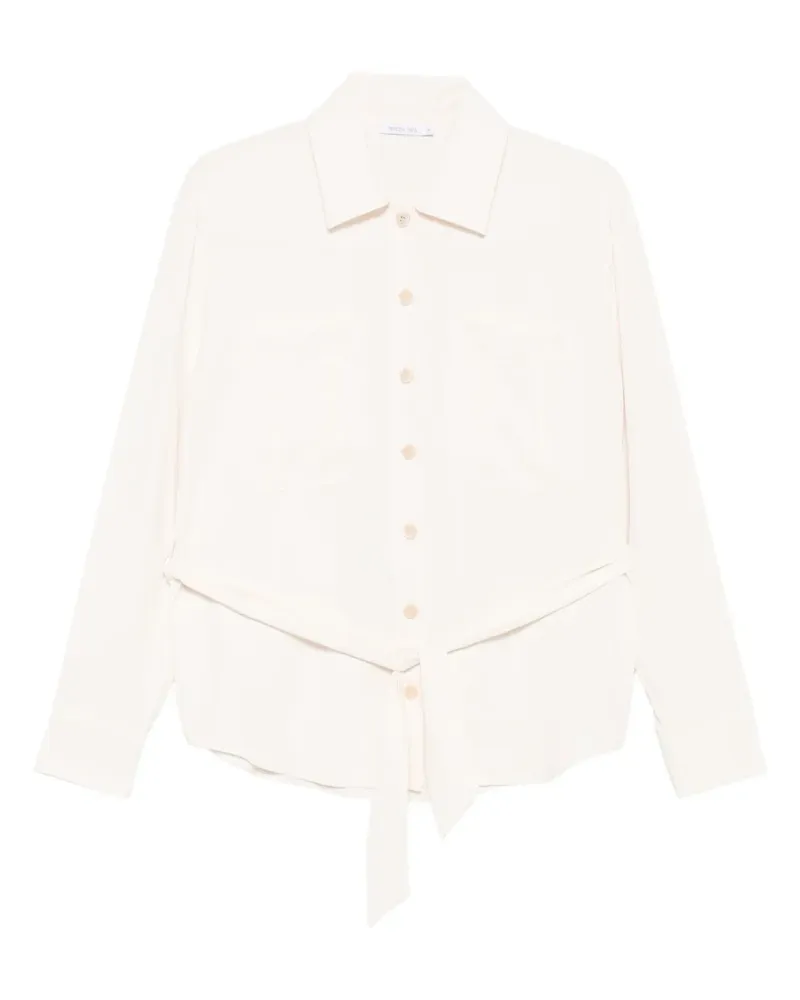 Patrizia Pepe belted shirt - Nude Nude