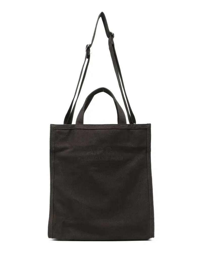 A.P.C. Récupération Tote Bag mit Logo-Print - Braun Braun