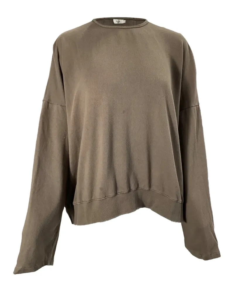 FRANKIE Shop Basel Sweatshirt mit rundem Ausschnitt - Braun Braun