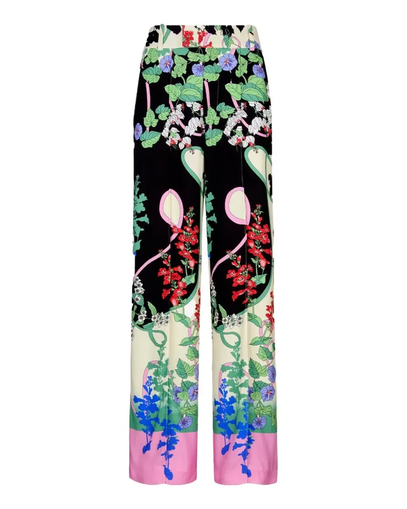 Smythe floral-print slouch trousers - Schwarz Schwarz