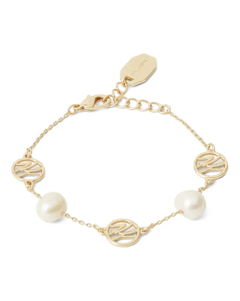 Karl Lagerfeld K/Autograph Pearls Halskette mit Anhänger - Gold Gold