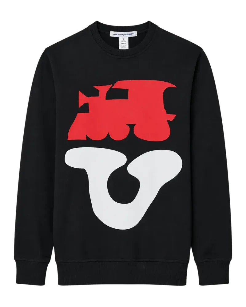 Comme des Garçons Sweatshirt mit grafischem Print - Schwarz Schwarz