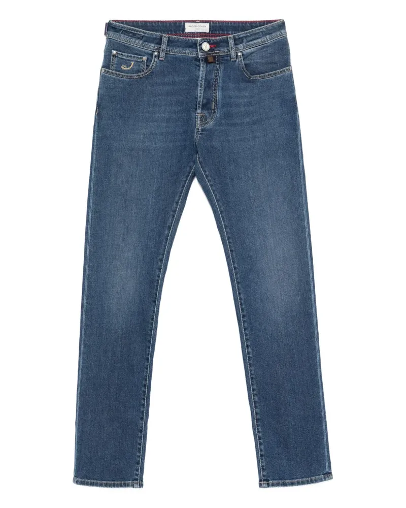 Jacob Cohën Jeans mit Logo-Stickerei - Blau Blau