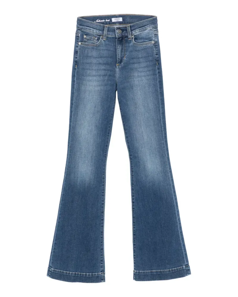 Liu Jo rhinestone-embellished flared jeans - Blau Blau