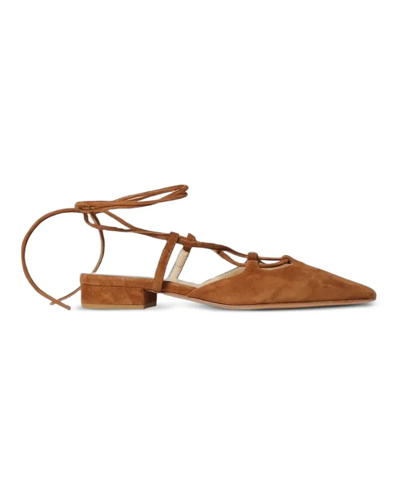 Anna F. Ballerinas mit spitzer Kappe - Braun Braun