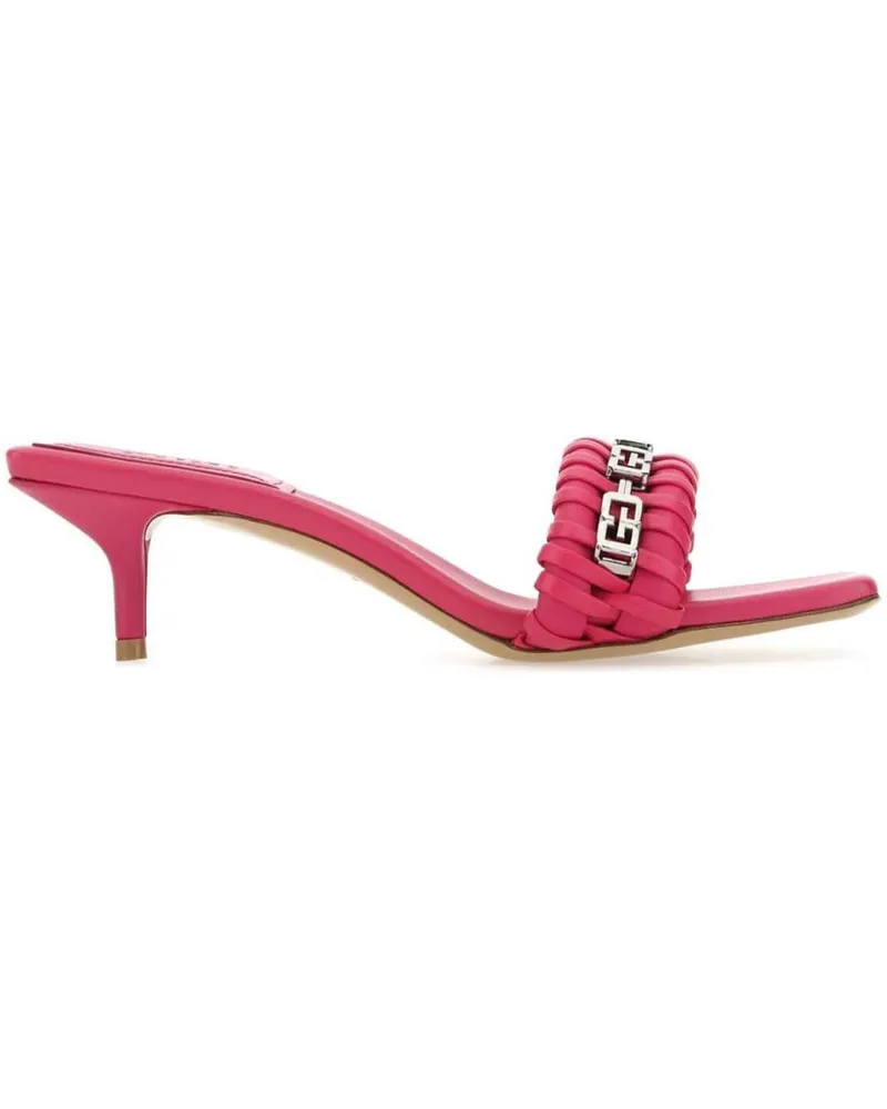 Givenchy Gewebte Mules mit GG - Rosa Rosa