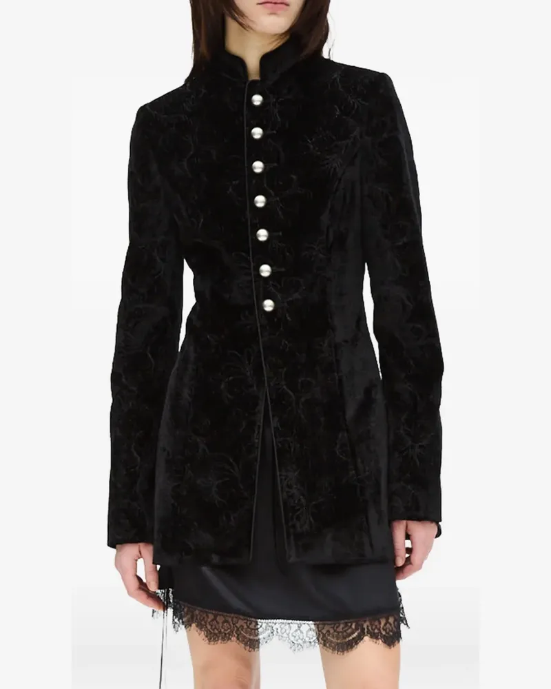 Ann Demeulemeester Yana Marsina Jacke - Schwarz Schwarz
