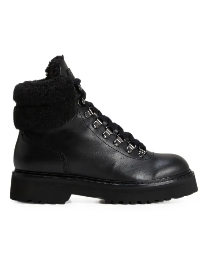 Woolrich Stiefel mit strukturiertem Besatz - Schwarz Schwarz