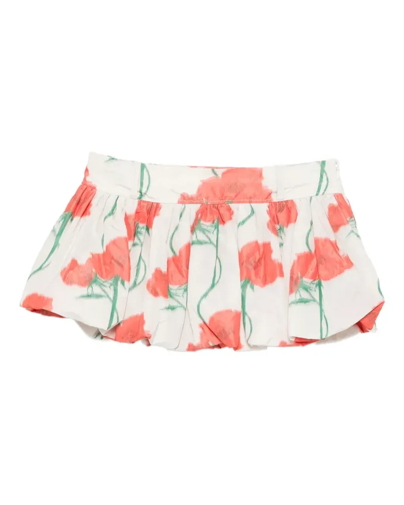 Kenzo Rose Balloon mini skirt - Weiß Weiß