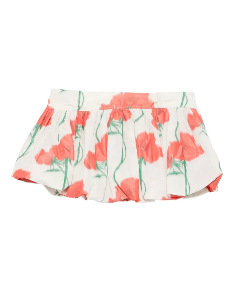 Kenzo Rose Balloon mini skirt - Weiß Weiß