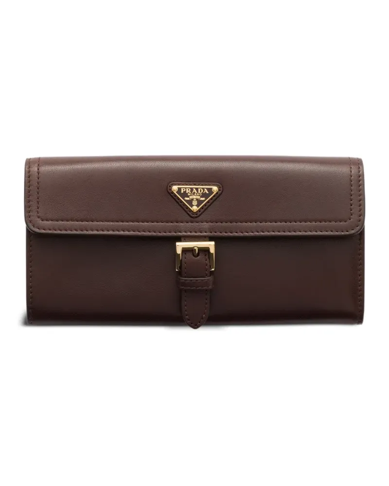 Prada Großes Portemonnaie - Braun Braun