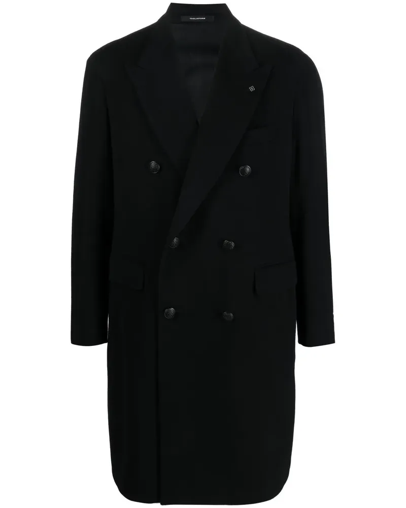 Tagliatore Doppelreihiger Mantel - Schwarz Schwarz