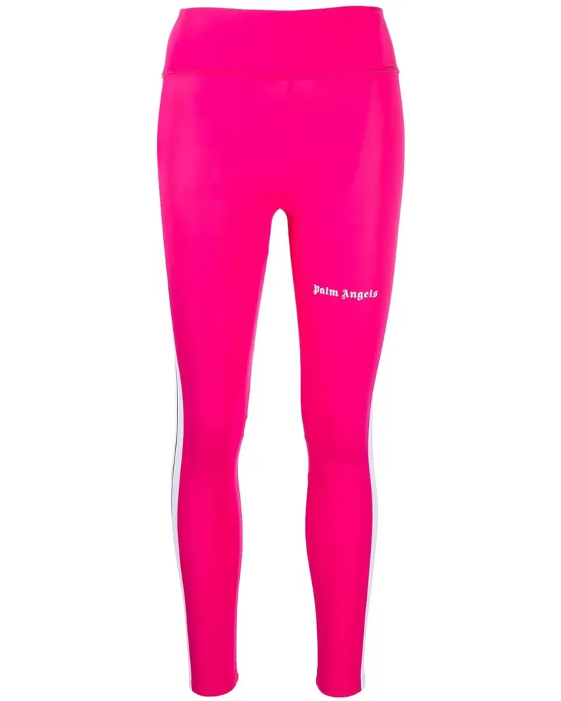 Palm Angels Leggings mit Logo - Rosa Rosa