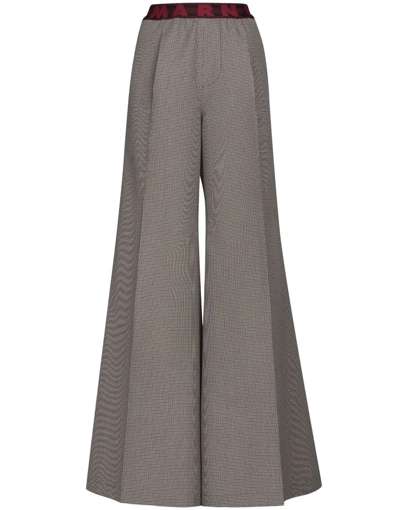Marni Hose mit Logo-Bund - Mehrfarbig Mehrfarbig