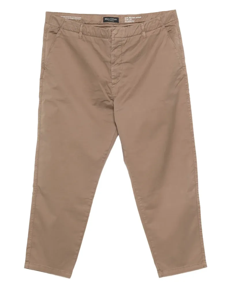 Marc O'Polo Klassische Twill-Hose - Braun Braun