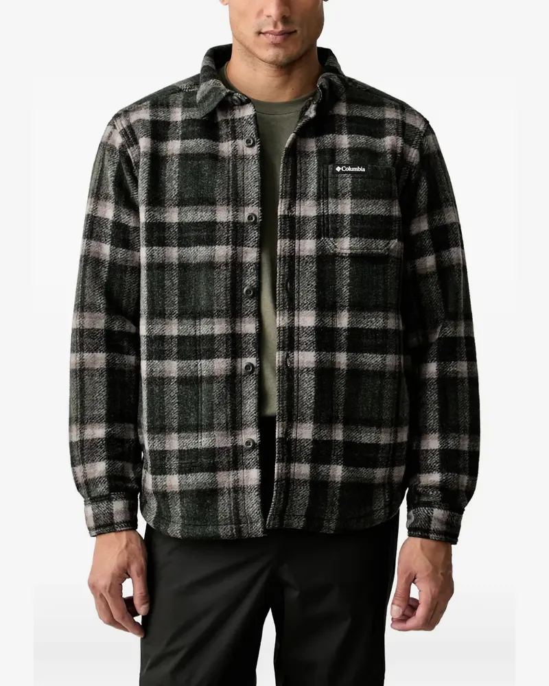 Columbia Sportswear Company Karierte Jacke mit aufgesetzten Taschen - Grün Grün