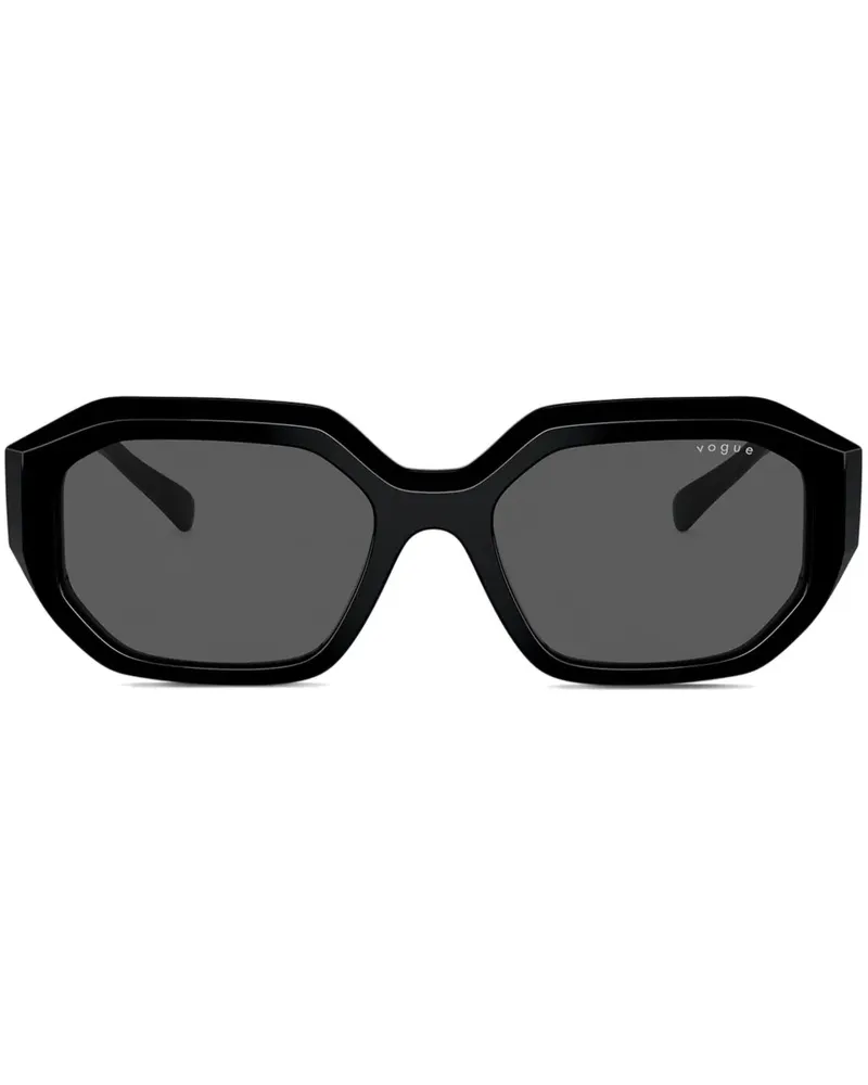 Vogue Sonnenbrille mit geometrischem Gestell - Schwarz Schwarz