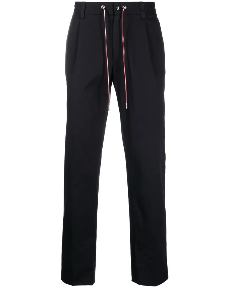 Moncler Gerade Hose mit Kordelzug - Blau Blau